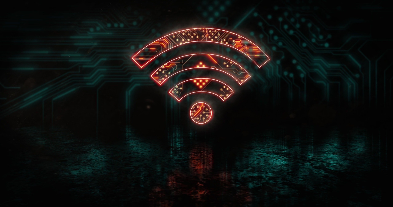 glowing orange wifi icon glowing orange wifi icon