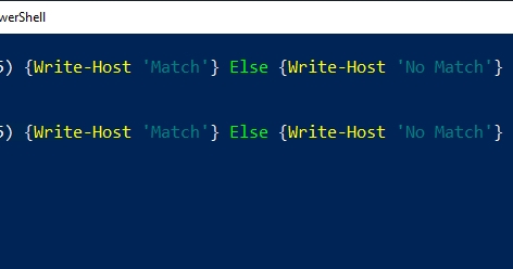 How To Use iIf Else Statements in Powershell