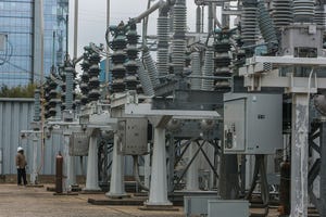 An electrical substation in downtown Houston, 2016