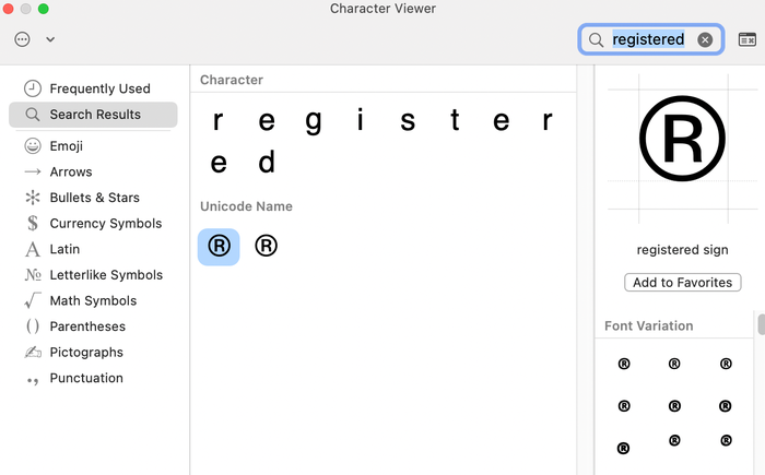Once the Character View is opened, search for “registered” in the search bar.  Once the Character View is opened, search for “registered” in the search bar.