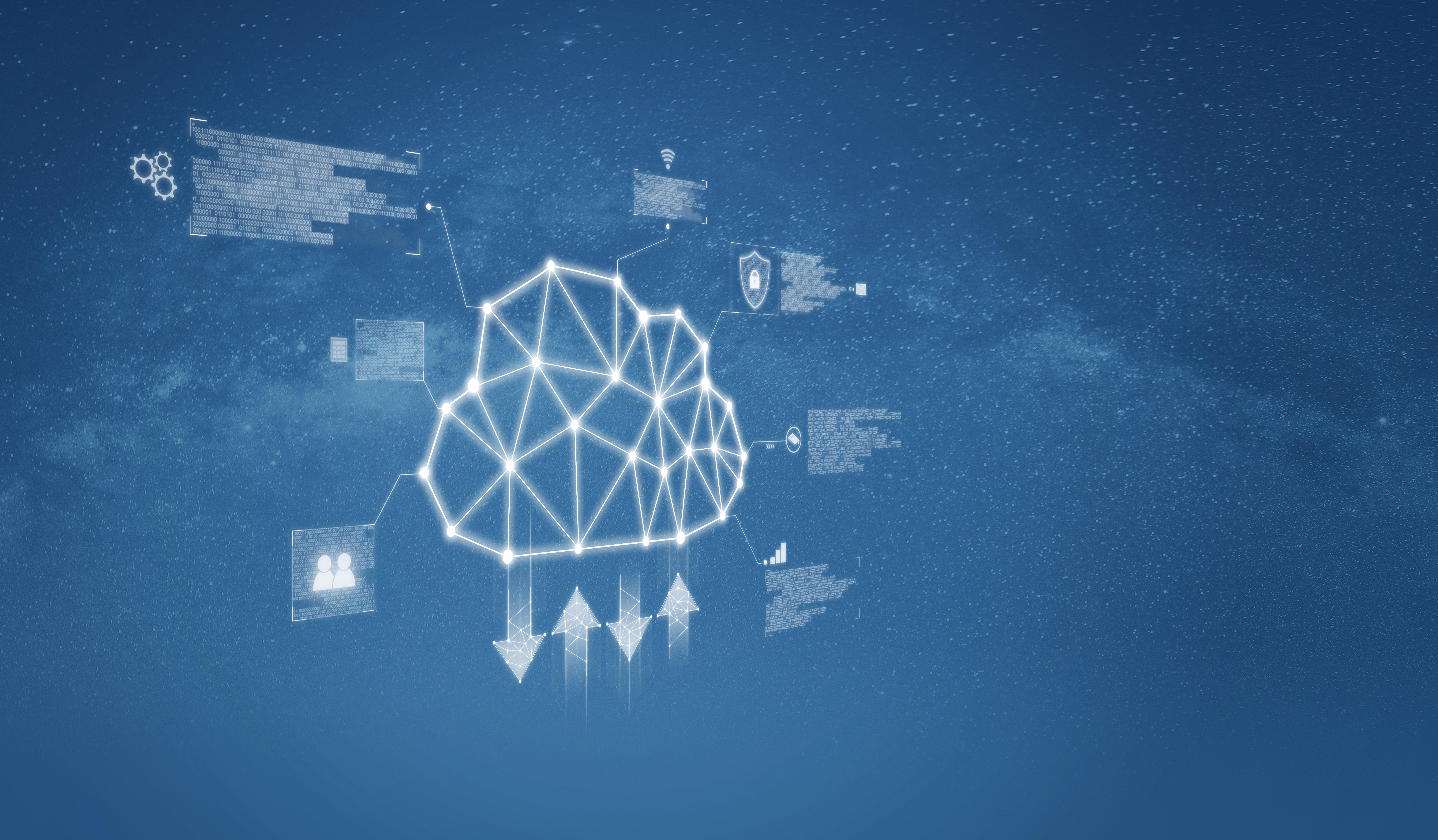 Cloud computing visual concept