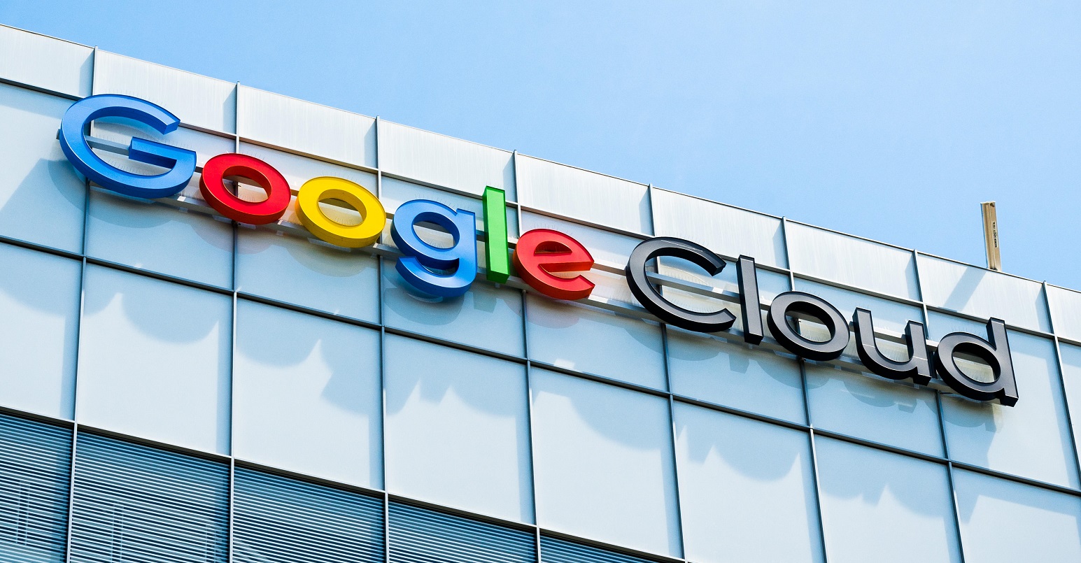 Google Cloud sign on building