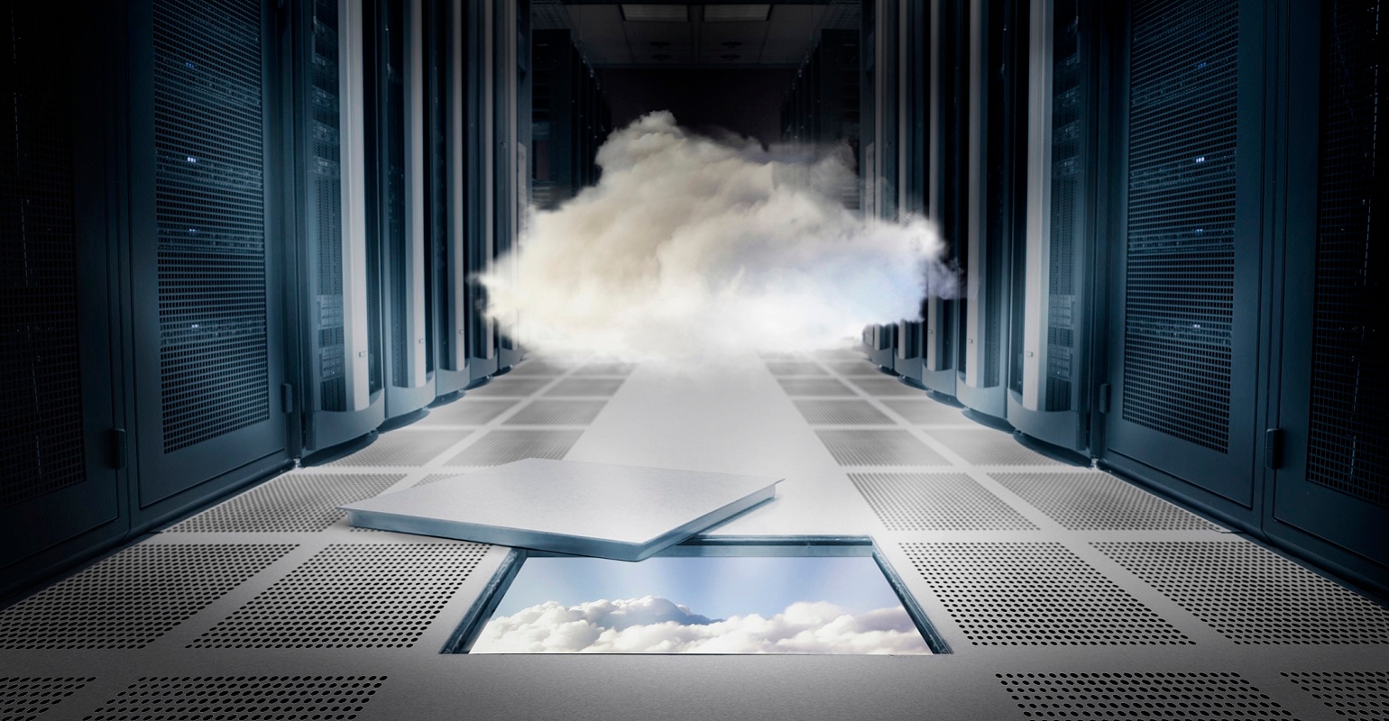 cloud hovering over ceiling tile