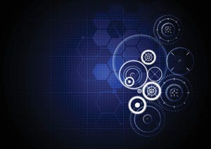 abstract digital gears abstract digital gears