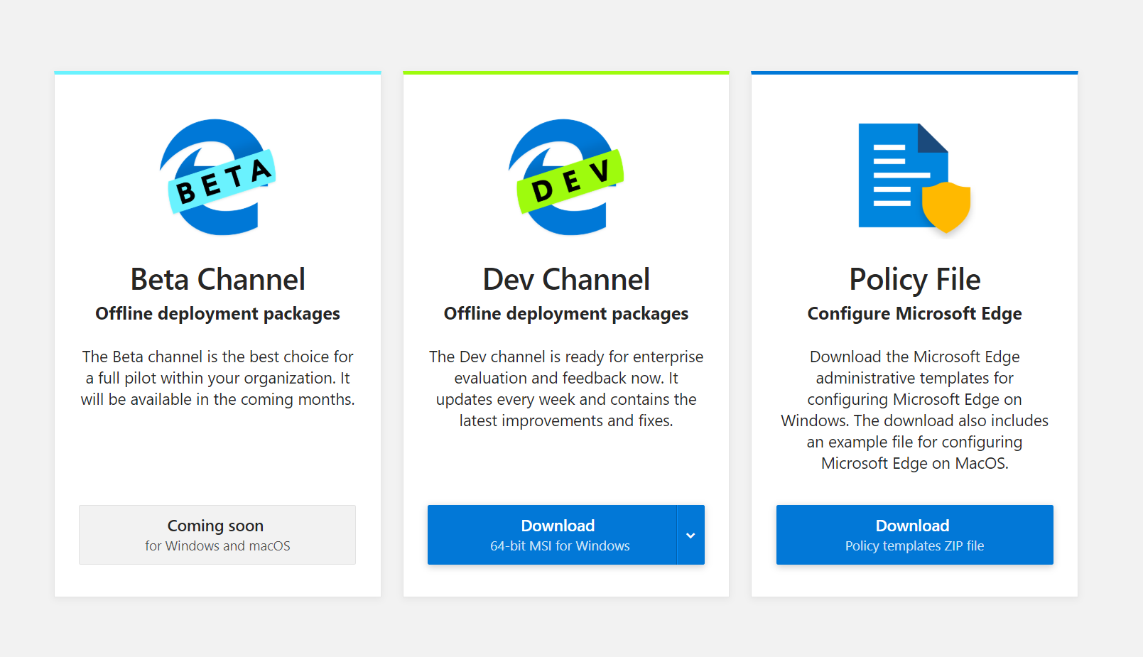 Microsoft Edge Download Chromium Version and Tools