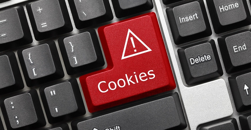 Cookies warning key on keyboard