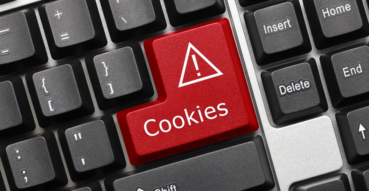 Cookies warning key on keyboard Cookies warning key on keyboard