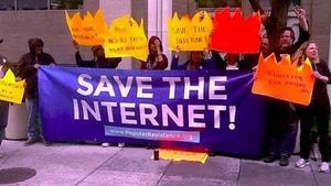 Protesters at the FCC