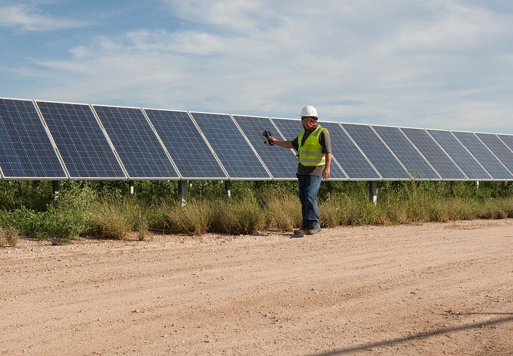The Webberville Solar Farm in Webberville, Texas