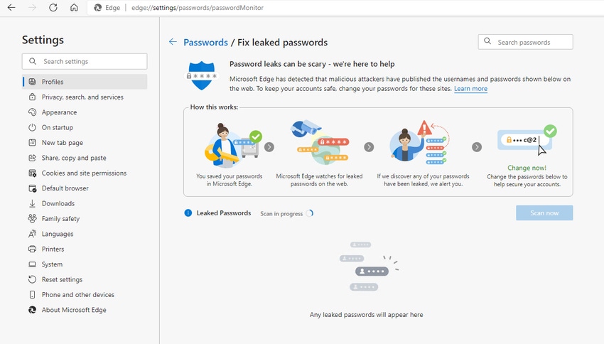 How to Use Microsoft Edge Password Monitor