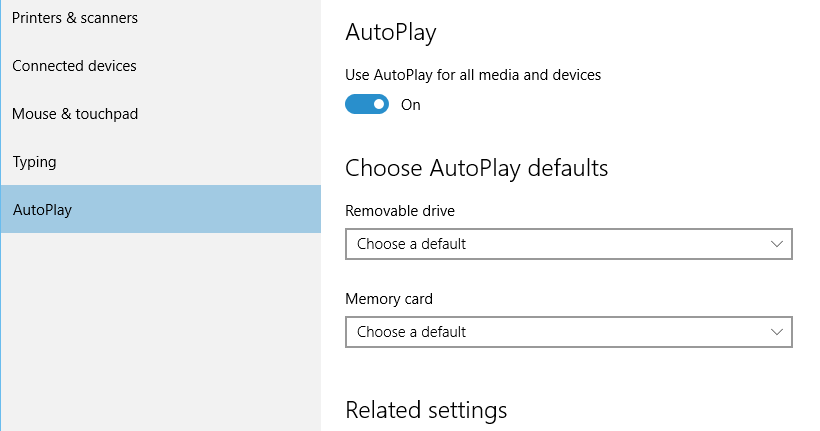 How to customize AutoPlay defaults on Windows 10