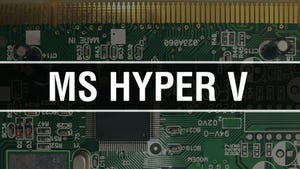 Hyper-V written in front of circuit board Hyper-V written in front of circuit board