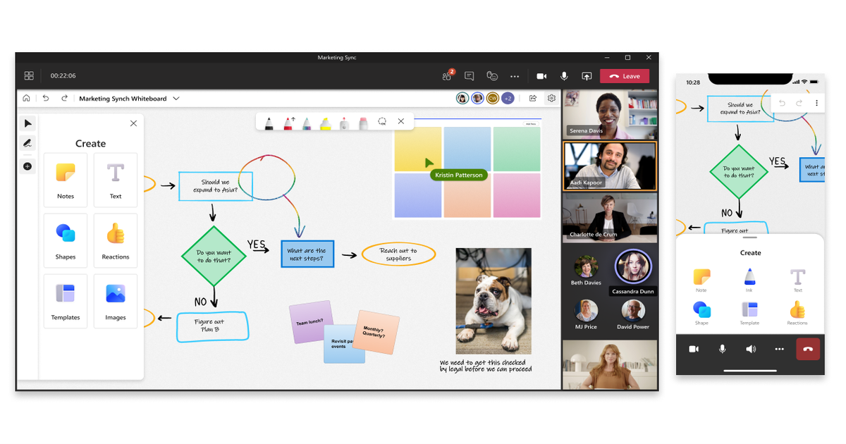 Microsoft Whiteboard App Gets Major Update for Hybrid Work