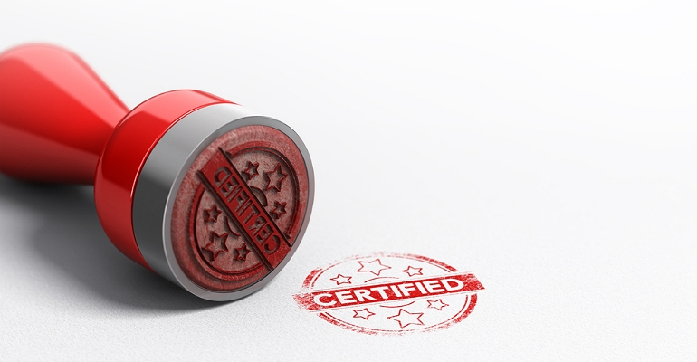 Certified, certifications