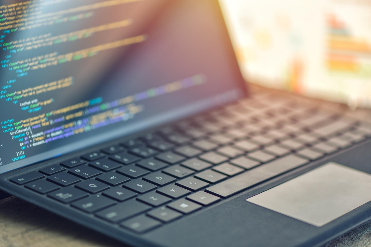 coding on laptop coding on laptop