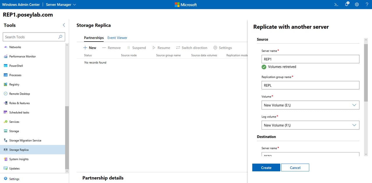 How to Set up Windows Storage Replication