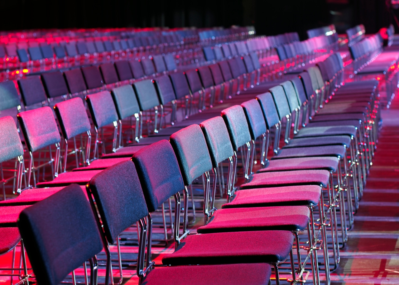 open source conference empty chairs open source conference empty chairs