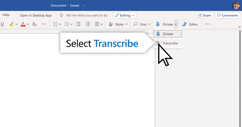 Hands-On with Microsoft's New Transcribe in Word Feature