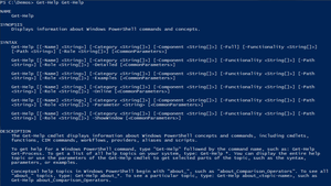 Comment content for a PowerShell profile