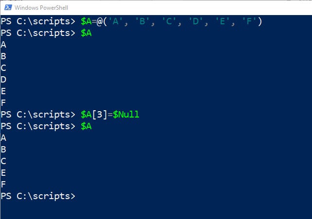How to Remove an Item From a PowerShell Array