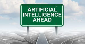 "artificial intelligence ahead" sign