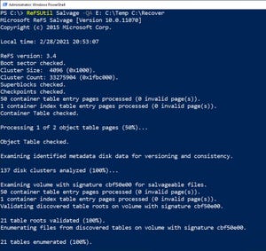 How to Salvage Data from a Badly Damaged ReFS Volume How to Salvage Data from a Badly Damaged ReFS Volume