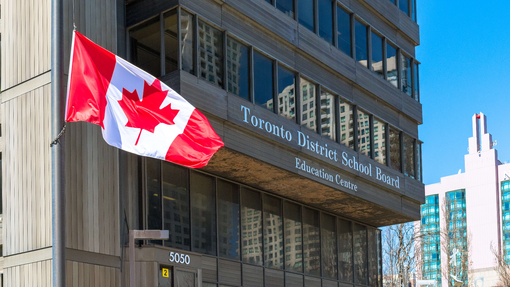 exterior of Toronto District School Board building