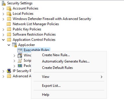 shortcut menu shows Automatically Generate Rules option shortcut menu shows Automatically Generate Rules option