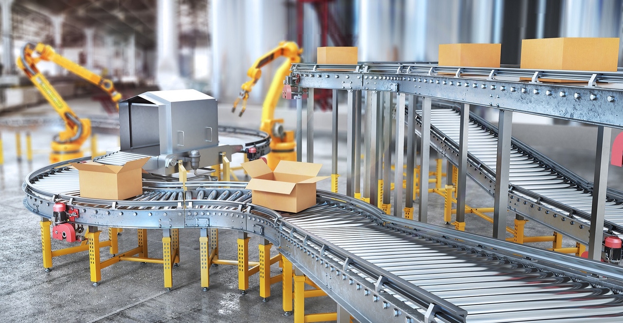 robots filling boxes in warehouse robots filling boxes in warehouse