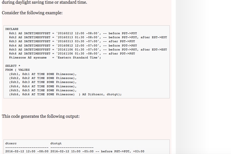 What You Need to Know about DATETIMEOFFSET and SQL Server 2016's AT ...