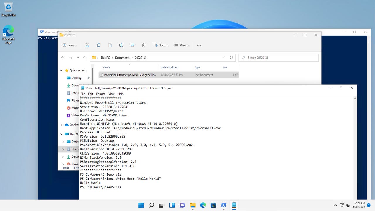 How To Use Automatic PowerShell Transcription