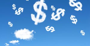 clouds shaped as dollar signs clouds shaped as dollar signs