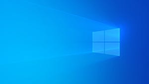 Windows 10 (Light) Theme Wallpaper with Blue Windows Logo Windows 10 (Light) Theme Wallpaper with Blue Windows Logo