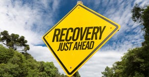 disaster recovery road sign disaster recovery road sign