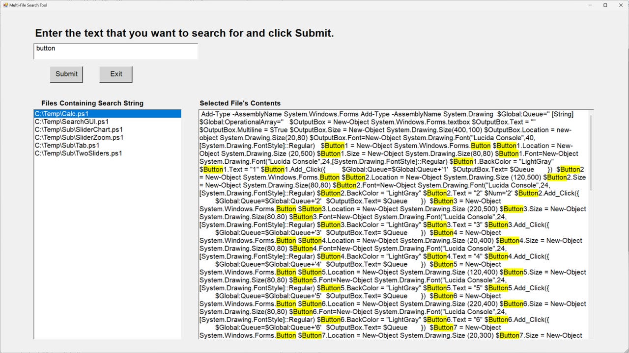 How I Built a PowerShell Multi-File Search Tool (With Source Code)
