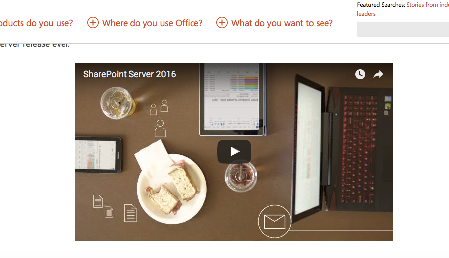 SharePoint 2016 Goes RTM