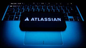 Atlassian logo on smartphone