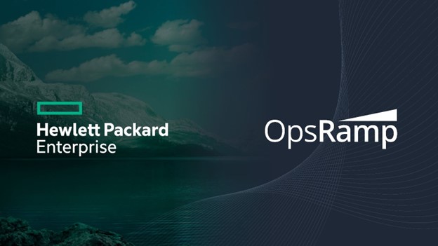 HPE and OpsRamp logos