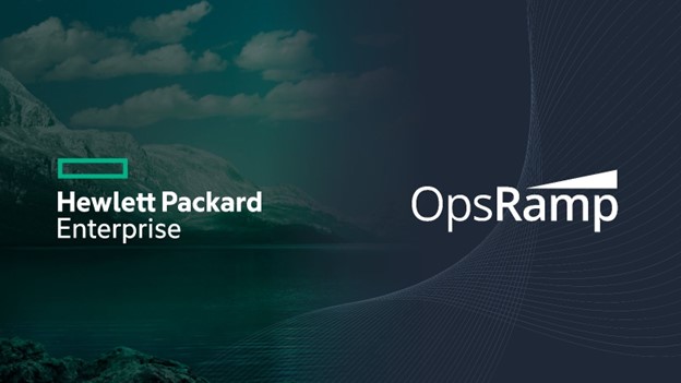 HPE and OpsRamp logos HPE and OpsRamp logos