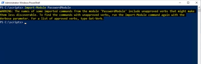 an example of a warning message an example of a warning message