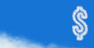 dollar symbol made out of a cloud dollar symbol made out of a cloud