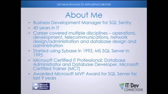 Get Near Real-Time ETL with Service Broker