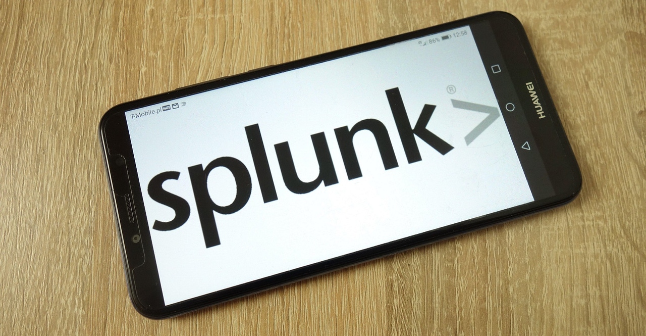 Splunk logo on a smartphone screen Splunk logo on a smartphone screen