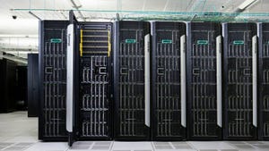 HPE Synergy racks in a data center