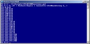 Working with IPv4 Addresses in PowerShell