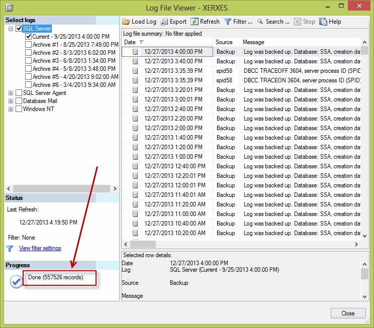 Cycling (and Retaining) SQL Server Logs Cycling (and Retaining) SQL Server Logs
