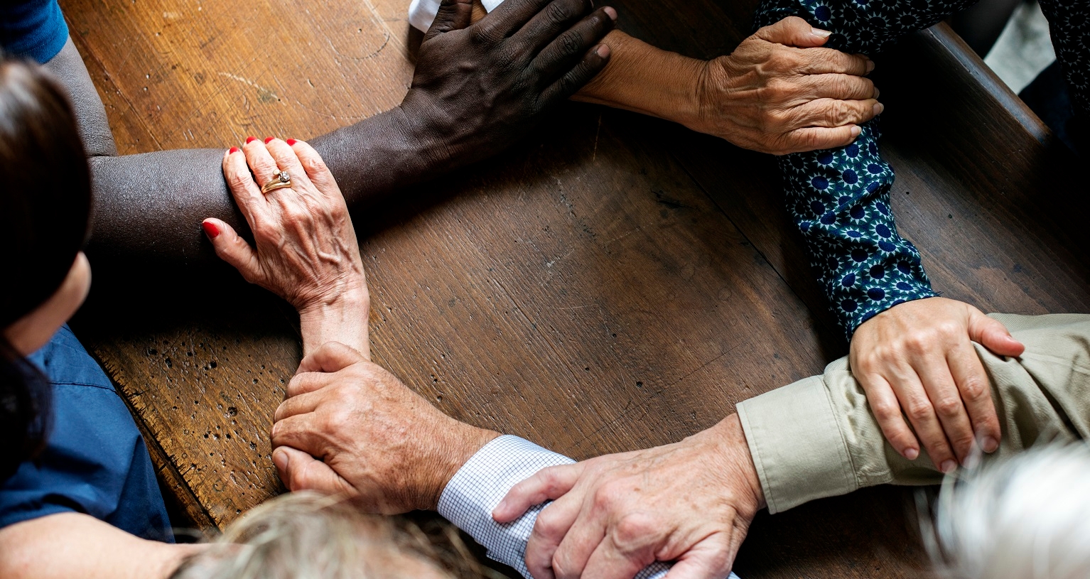 Closeup of collaboration hands teamwork
