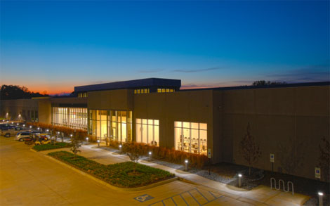 The exterior of the Apple data center facility in Maiden, North Carolina