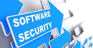 software secuirity and blue arrows software secuirity and blue arrows