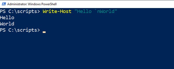 PowerShell example that uses the ~n method 